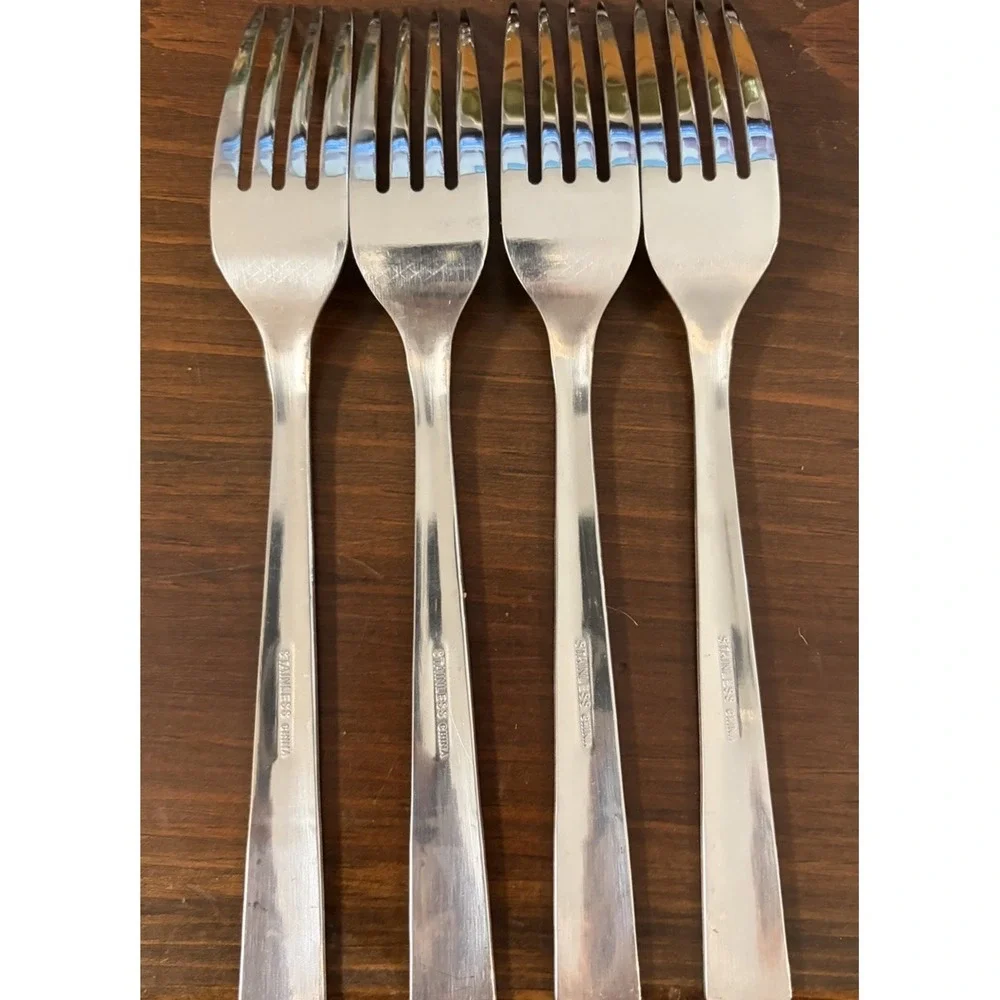 Mainstays Pierremont Stainless Dinner Forks Set of 4 Basketweave Replacement